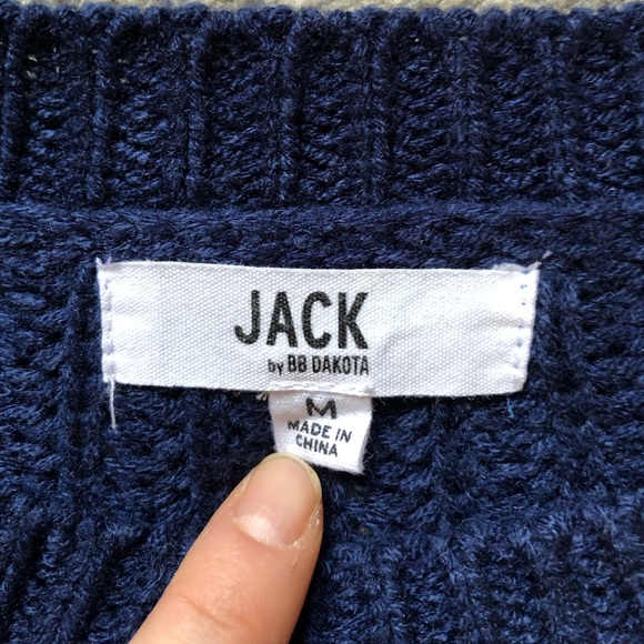 Textured Navy Sweater - Picture 3 of 5